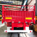 Carga a granel 60T 3axle fence semi-caminhão